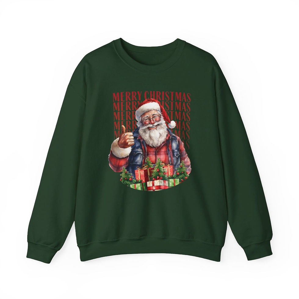 Thumbnail: Limited Edition Merry Christmas Lumberjack Country Santa Sweatshirt