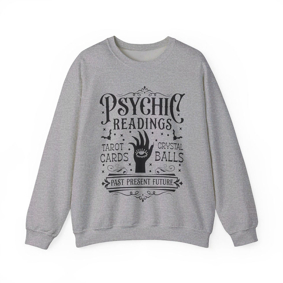 Thumbnail: Vintage Psychic Readings Halloween Sweatshirt