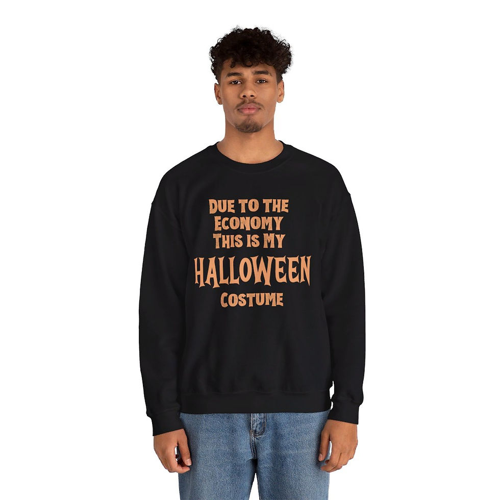 Thumbnail: Limited Edition Due To The Economy This Is My Costume Halloween Sweatshirt