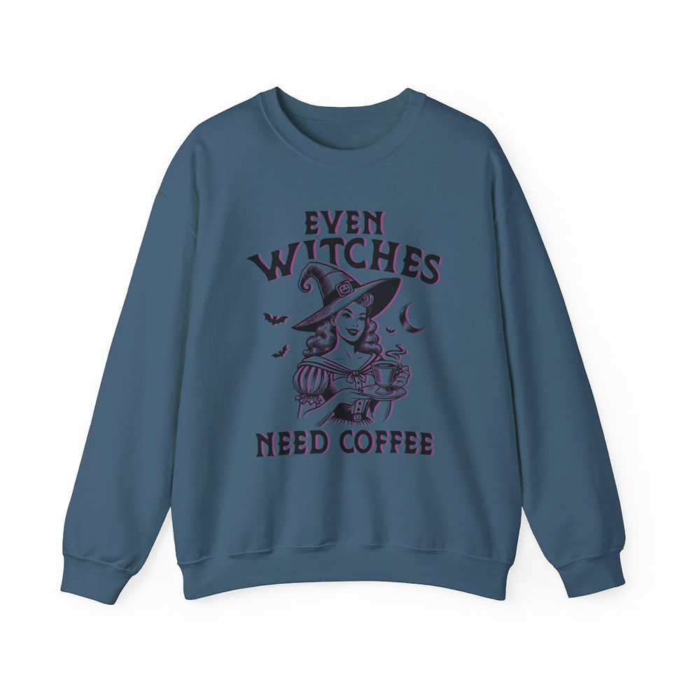 Thumbnail: Limited Edition Witches Need Coffee Halloween Sweatshirt