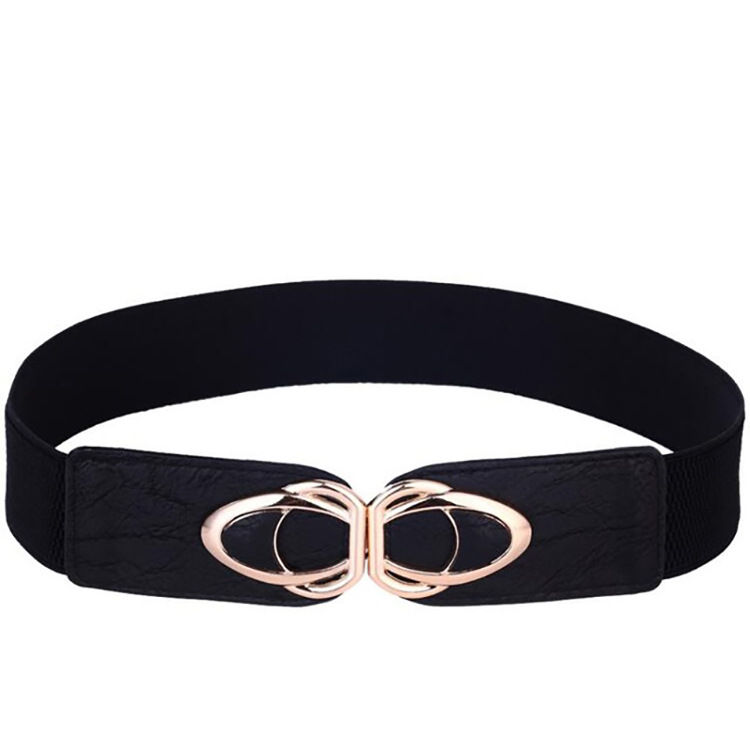 Thumbnail: Fashionable PU Leather Wide Elastic Waist Belt for Dresses