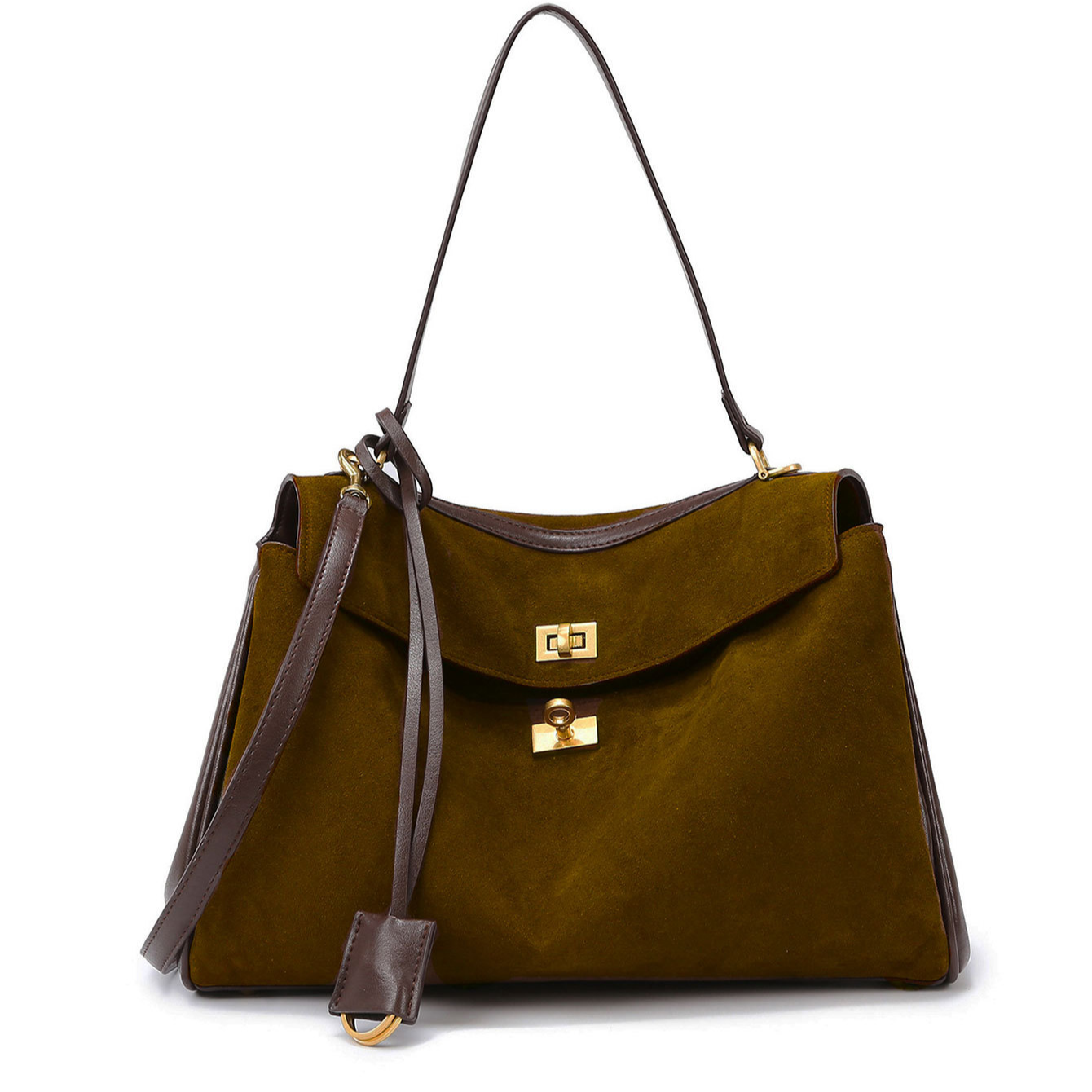 Womens Matte Leather Tote Bag