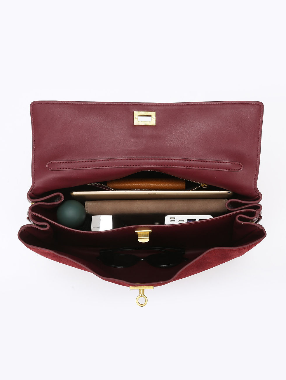 Thumbnail: Womens Matte Leather Tote Bag