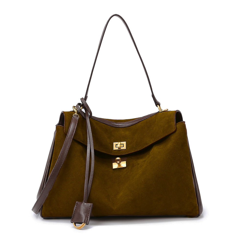 Thumbnail: Womens Matte Leather Tote Bag