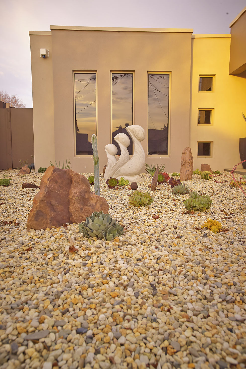 Desert Garden Bed and Sculpture