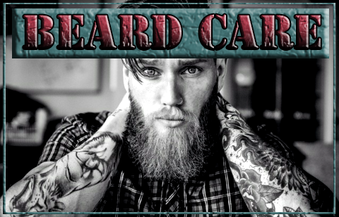 Beard care, oils, balms and soaps, man with beard