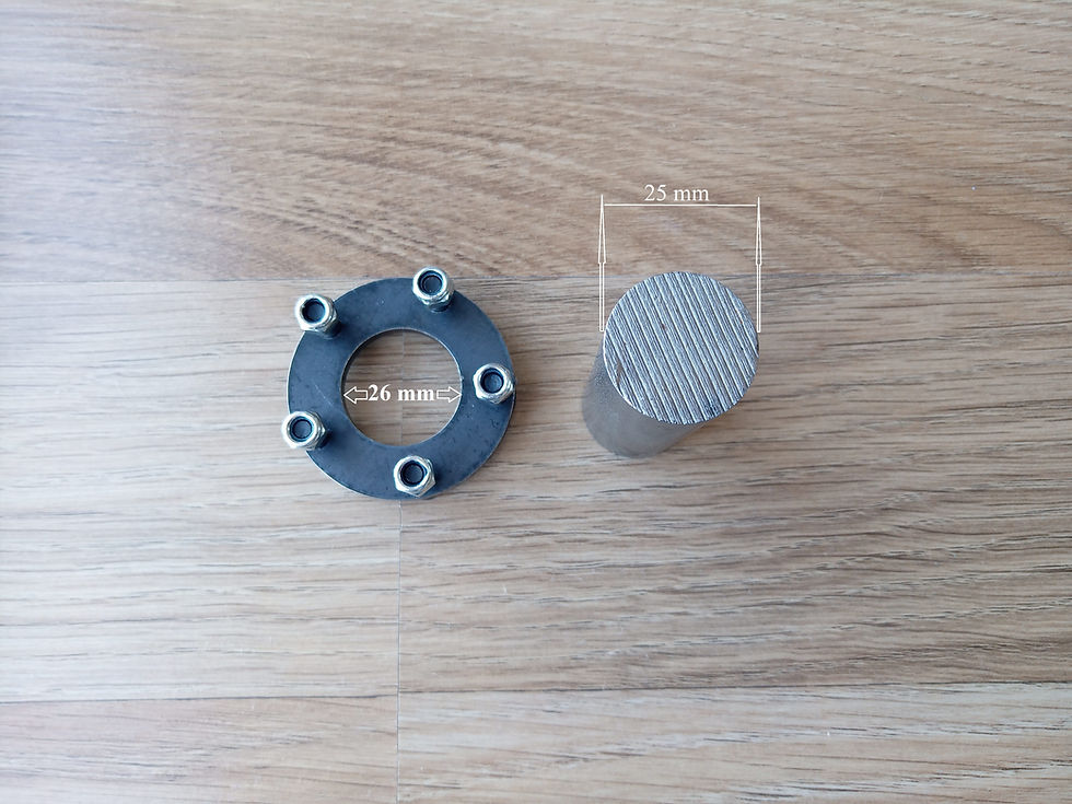 Thumbnail: 15 Spoon Flange Shaft Unassembled 200 mm 7.88 inch