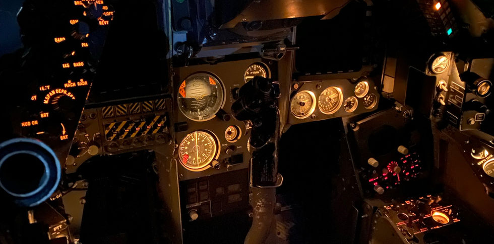 Sea Harrier ZH798 Cockpit with Power On