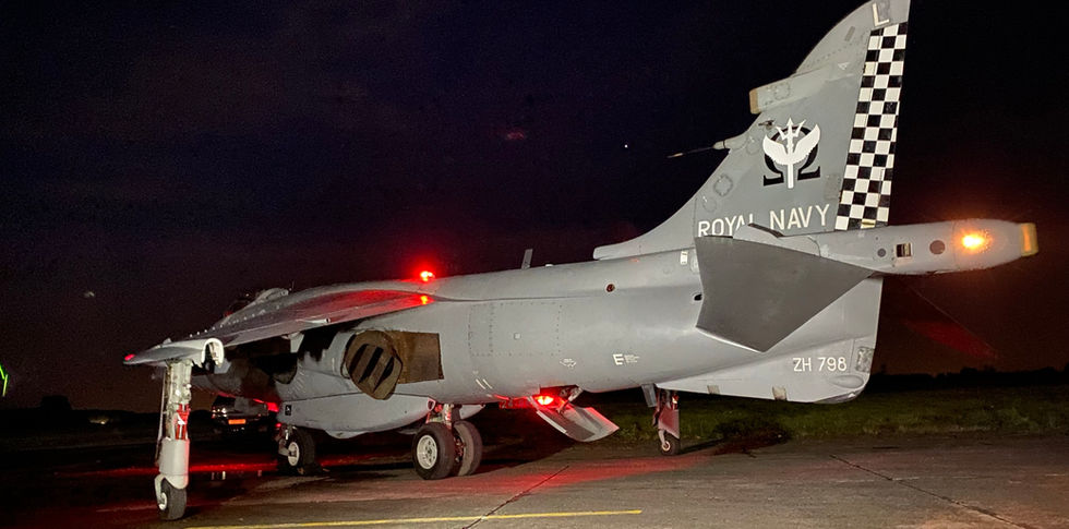 Sea Harrier ZH798 by Night