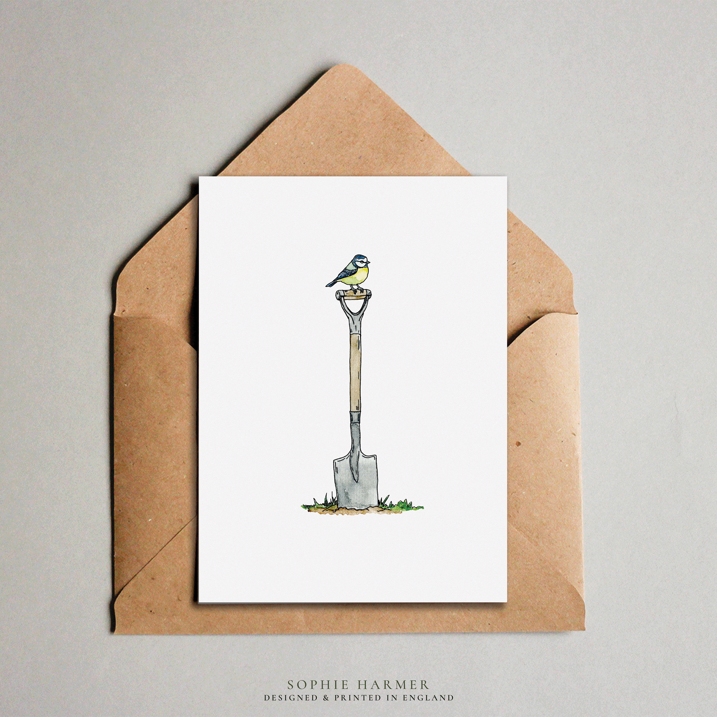 The Garden Perch Blank Card