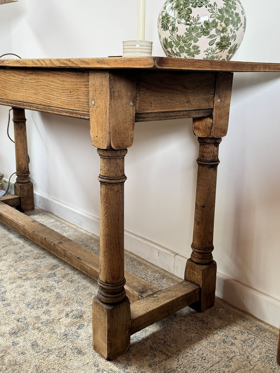Thumbnail: Titchmarsh & Goodwin Style Solid Oak Console Table