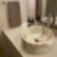 Lavabo in marmo Calacatta Oro