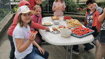 Sommerliche Jausenpause