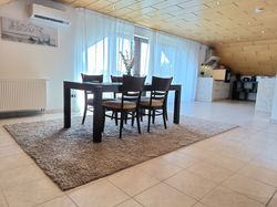 Dining area and open kitchen