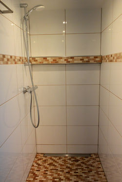 Second full bathroom with walk-in shower