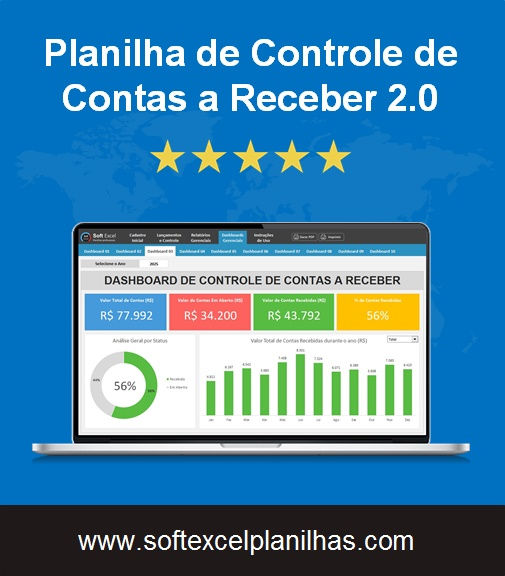 Miniatura: planilha de contas a receber excel