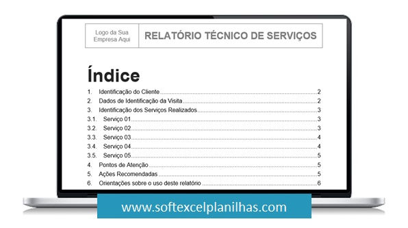 Miniatura: modelo de relatório pronto em word