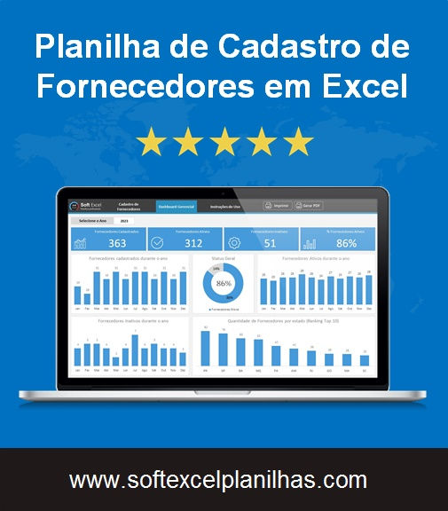 Miniatura: Planilha de Cadastro de Fornecedores em Excel