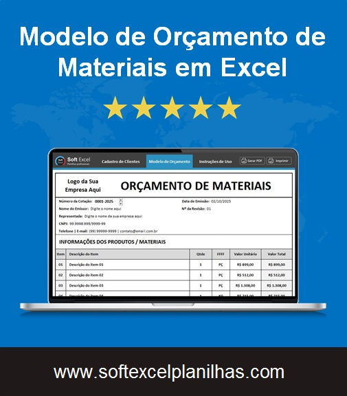 Miniatura: modelo orçamento excel