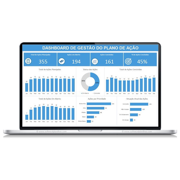 Miniatura: planilha relatorio A3 em excel