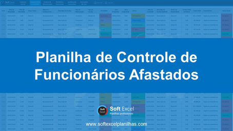 planilha de controle de funcionários afastados