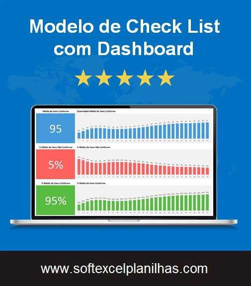 Miniatura: Modelo de check list em excel