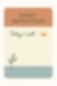 Daily intention card for mothers — Minimondo wellness