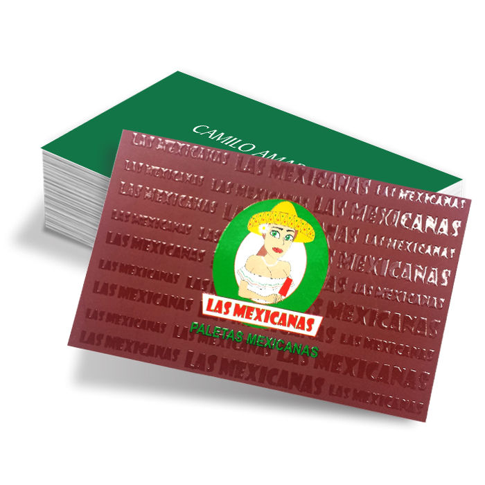 500 Cartões de Visita - Couchê 300g - 4x4 - Lam fosc. com Ver. Loc. frente