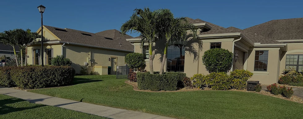 Dependable quality lawn care for a residential front yard.