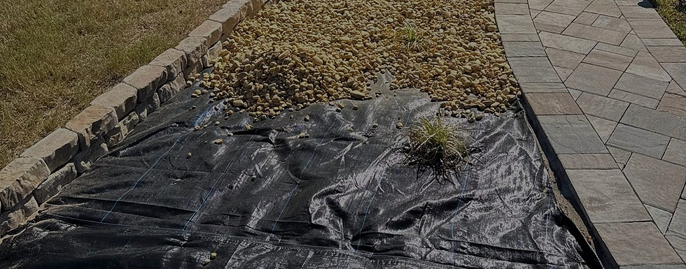 Dependable quality lawn care landscape fabric installation