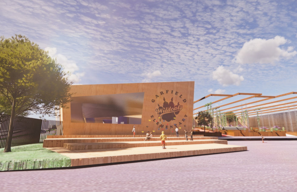 View to Gym and Outdoor Terraced Patio