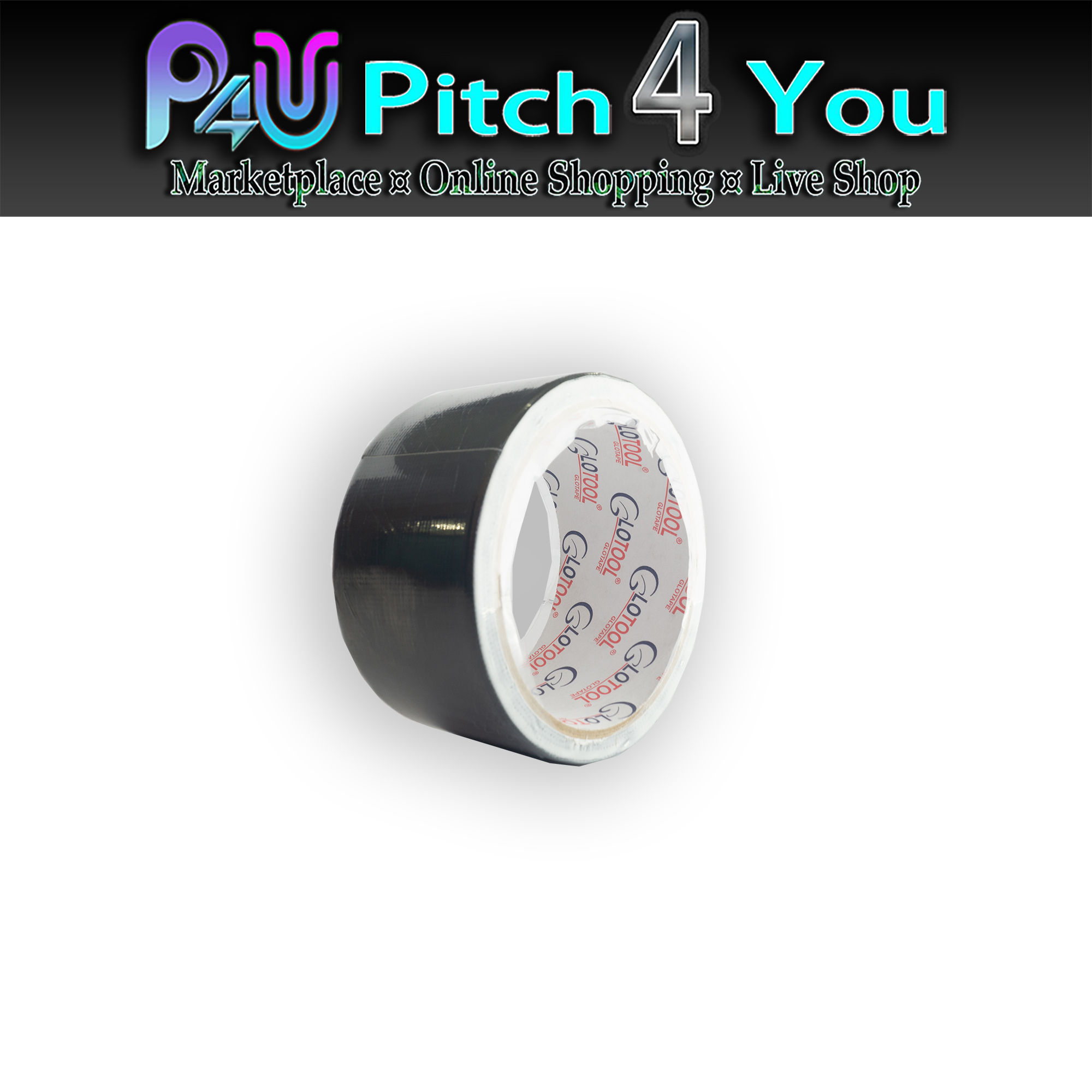 GLOTOOL CLOTH TAPE 2'' (BLACK)