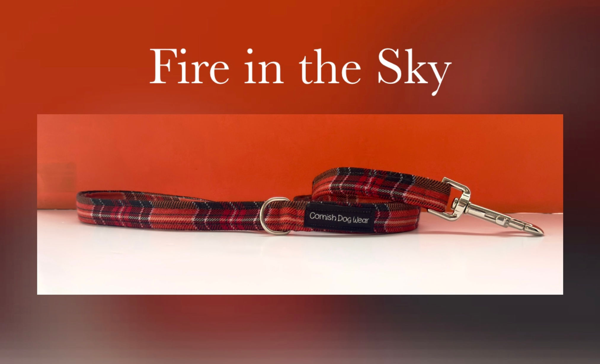 Fire in the Sky fabric Dog Lead 