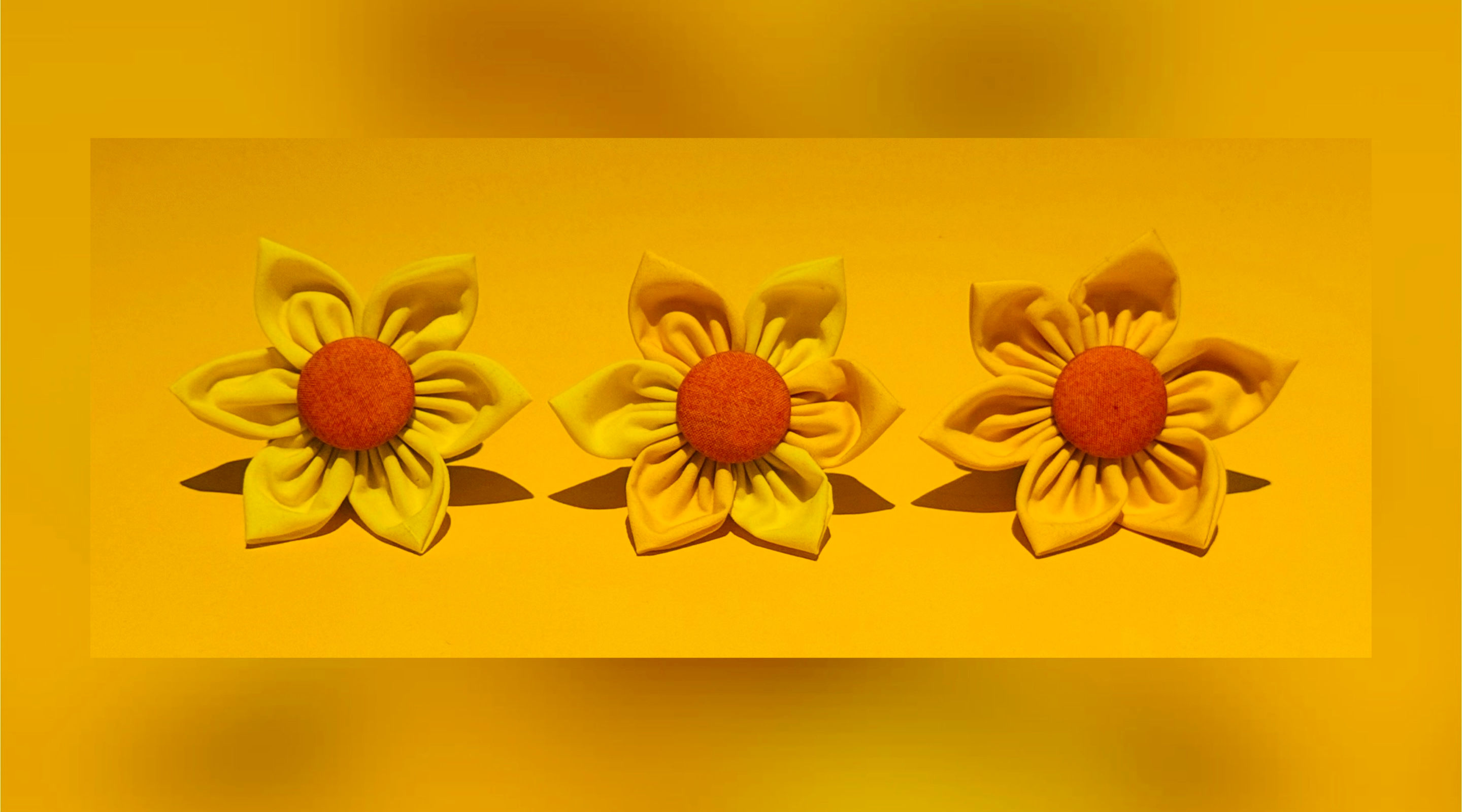 Daffodil Flower Bow Tie