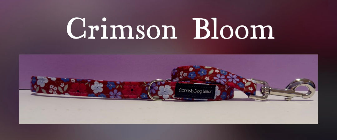 Crimson Bloom Dog Lead 