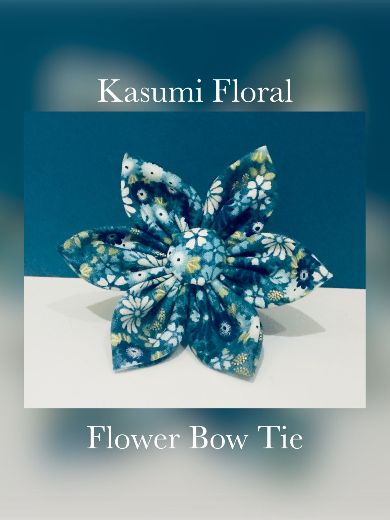 Kasumi Floral Flower Bow Tie