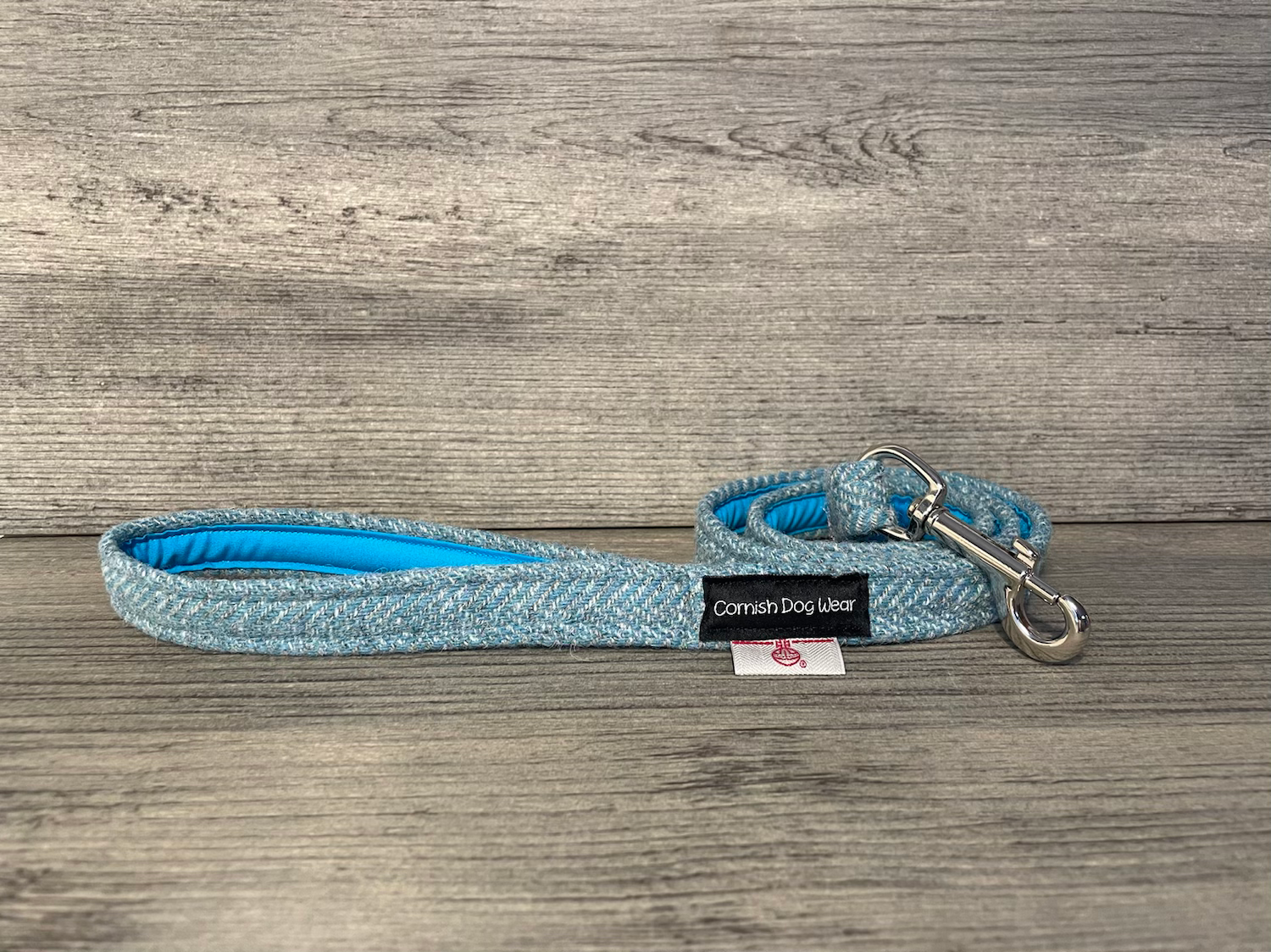 Harris Tweed Aqua Herringbone Lead