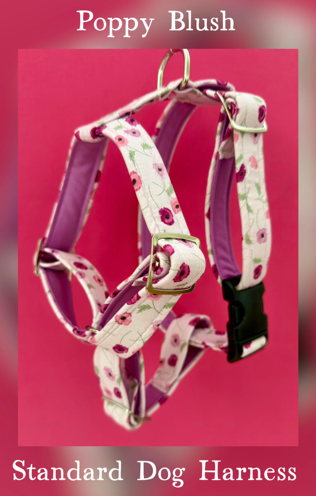 Poppy Blush Dog Harness