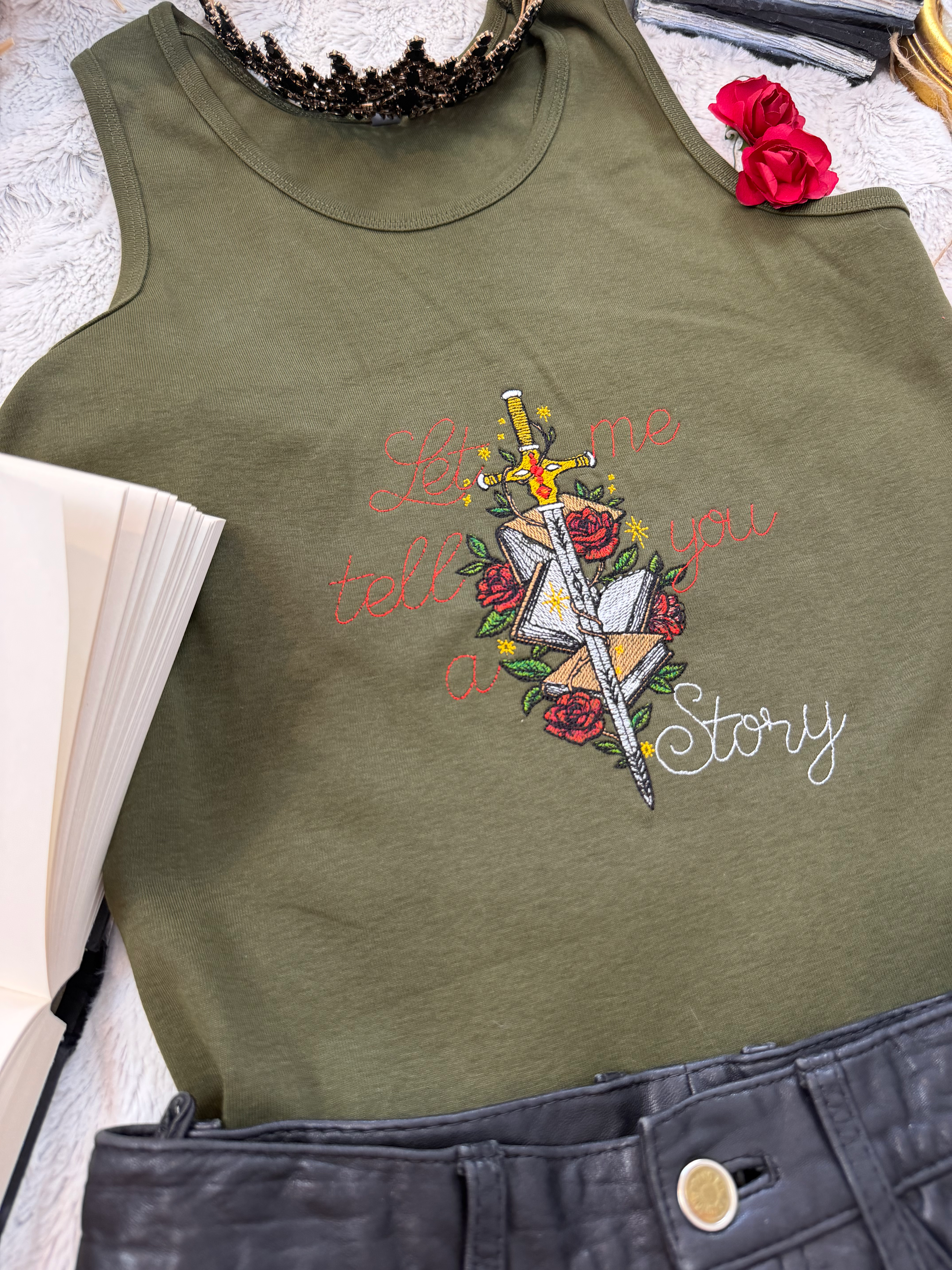 T-Shirt débardeur - Let MeTell You a Story 📗