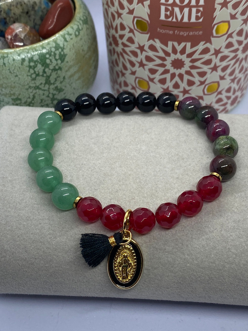 Bracelet JADE en pierres naturelles