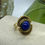 Miniature : Bague HONORA en acier inoxydable et lapis-lazuli 