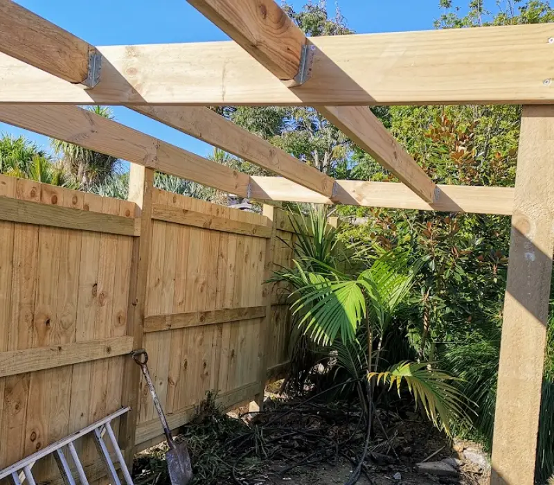 Fence Bros completed wooden fencing projects with professional craftsmanship, supported by iTrade job management software.