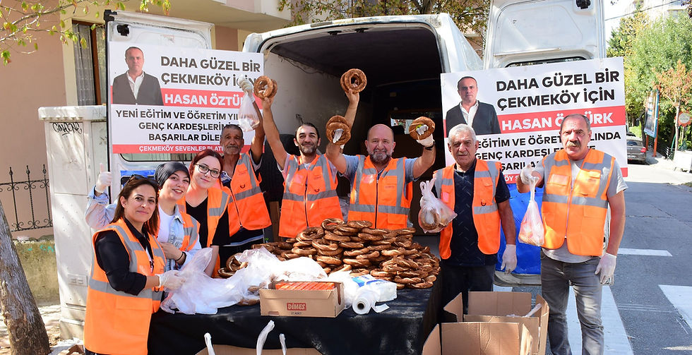 Hatice Mehmet Ekşioğlu İlköğretim Okulu'nda Simit İkramı  