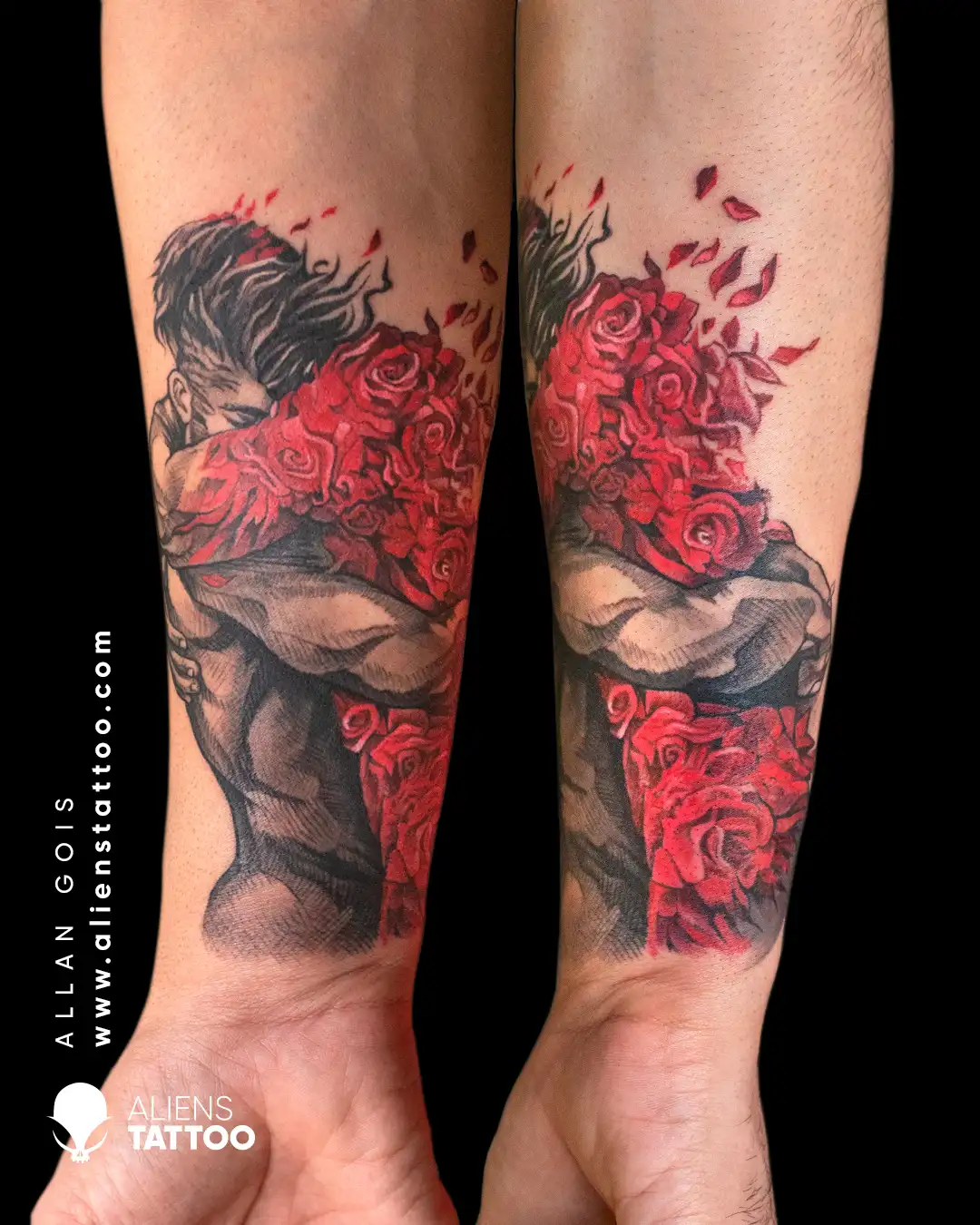 red ink tattoos