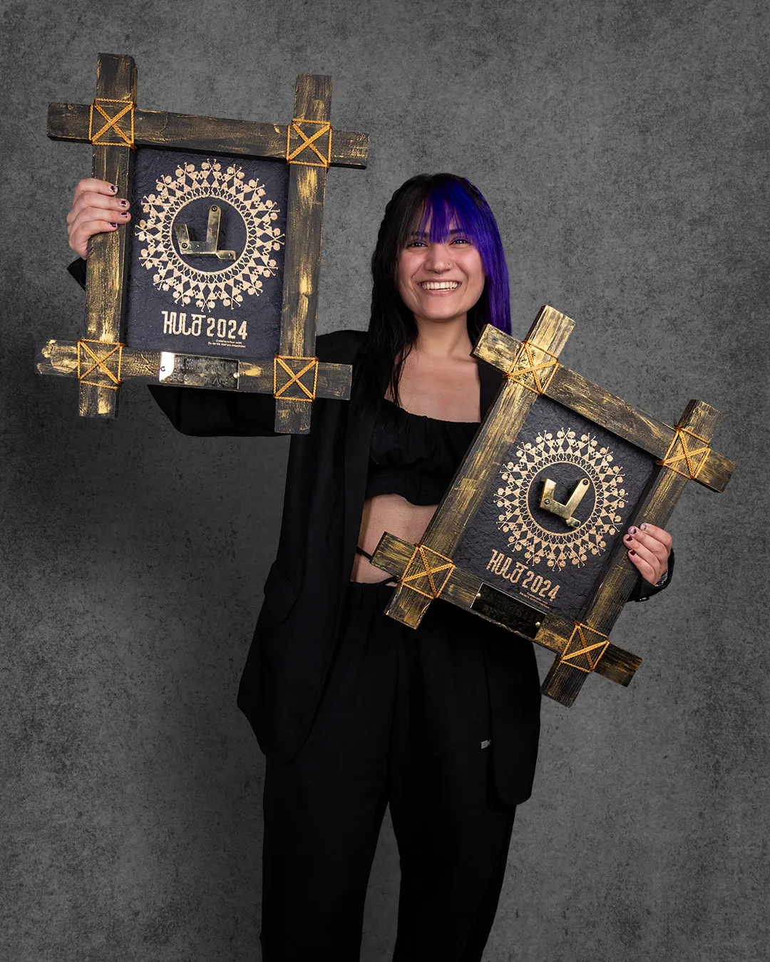Shivani Adhikari from Aliens Tattoo winning award at Kula Tattoo Festival 2024