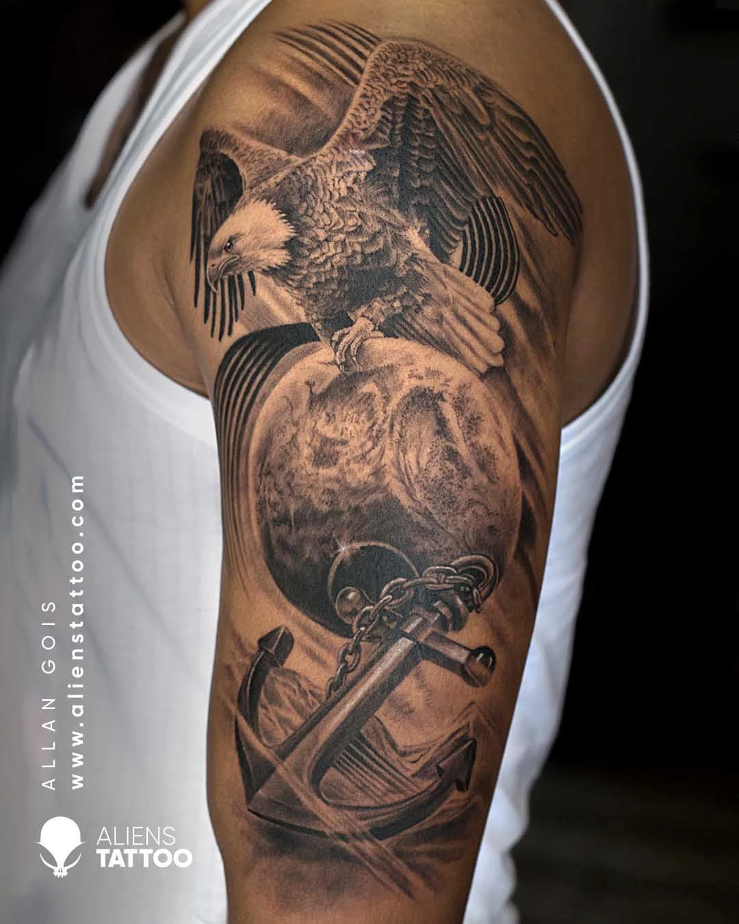 eagle portrait tattoo