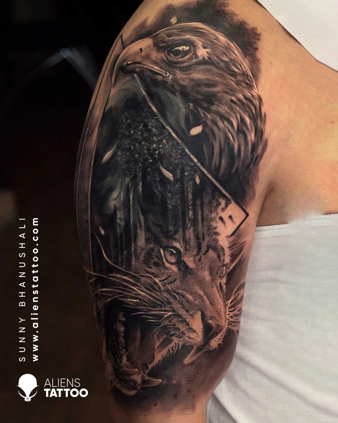 dualism eagle tattoos