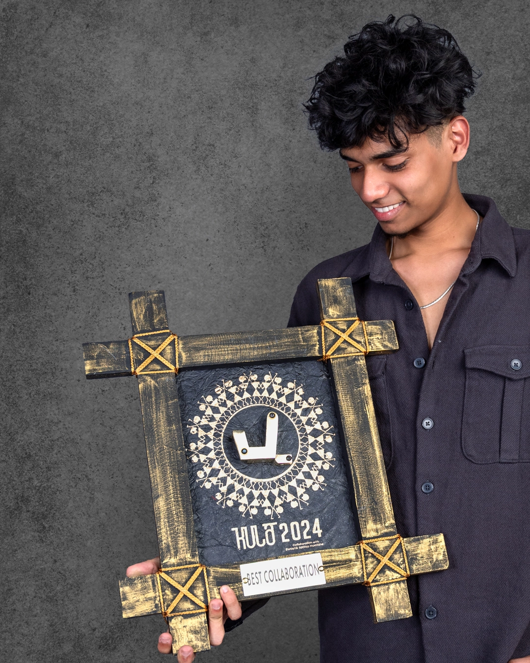 Sunny Ghandat from Aliens Tattoo winning award at Kula Tattoo Festival 2024