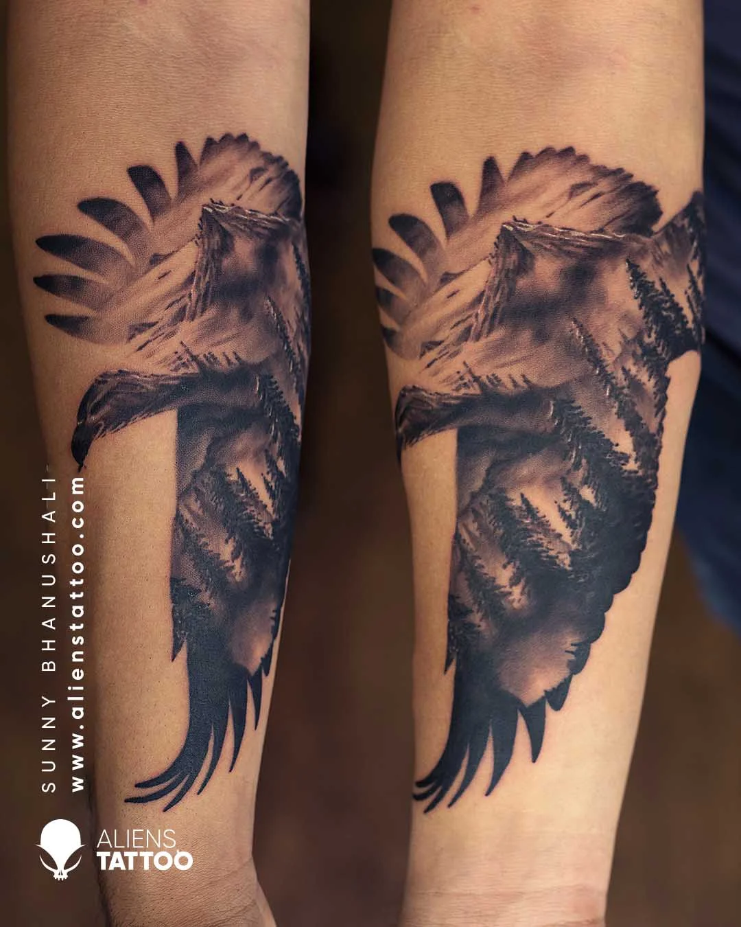 realism  eagle tattoos