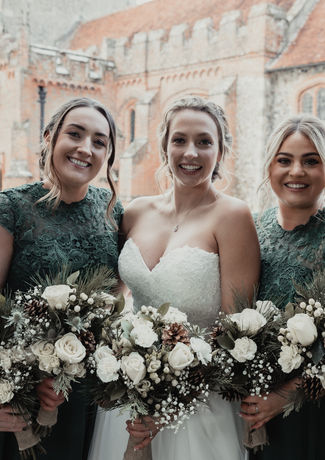 Stunning Winter Wedding Handtied Bouquets